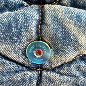 Yves Saint Laurent LouLou Denim Puffer Small